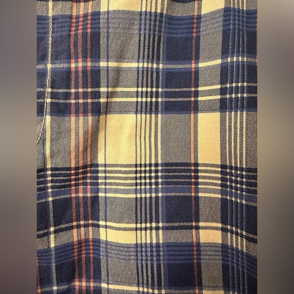 Marks and Spencer London Plaid Cargo Men Shorts - Blue and Yellow - Picture 4 of 8